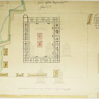 План деревянного здания госпиталя. 1761 год. Музей Кронштадтского госпиталя